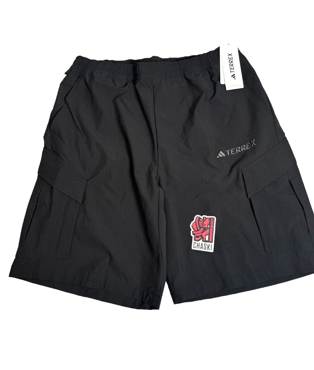 adidas Terrex Xploric Cargo Shorts Sportswear Hiking Black Men's Large JE9420